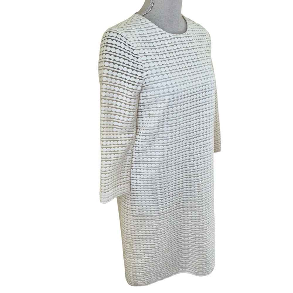 Kate Spade Winter Seaside Cream All Over Embroidered "Ashby" Sheath Dress 2 - Picture 5 of 10